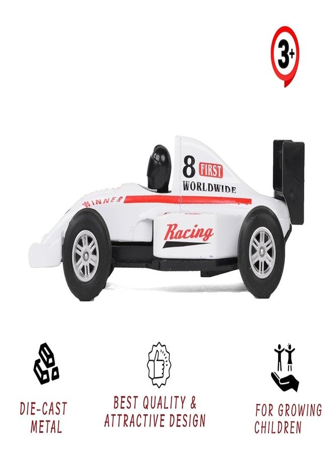 بلس بوينت سيارات سباق فورمولا 1 المصغرة من المعدن المصبوب من PLUSPOINT للأطفال، سيارات سباق فورمولا 1 عالية السرعة، نماذج سيارات قابلة للسحب، ألعاب سيارات قابلة للتجميع للأولاد من عمر 3 سنوات فما فوق - Image 2